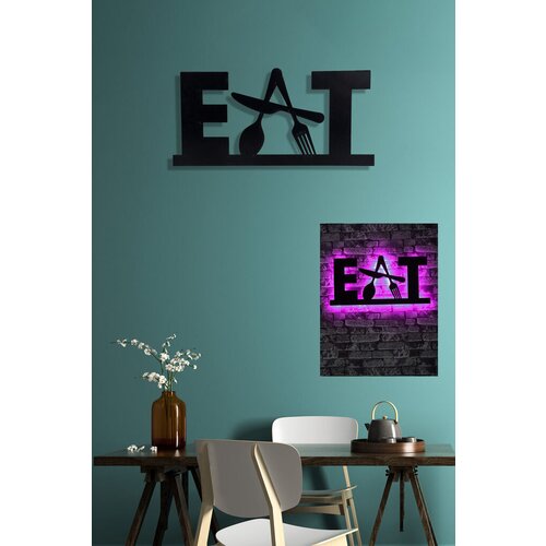 Opviq dekorativno LED osvetljenje Eat, 34x72 cm, 60 LEDs/m, 375cm Kabl, 25.2W, Crno Slike