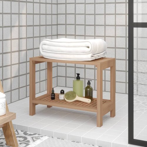 VidaXL Klupa za tu&amp;scaron; 60 x 30 x 45 cm od masivne tikovine Slike