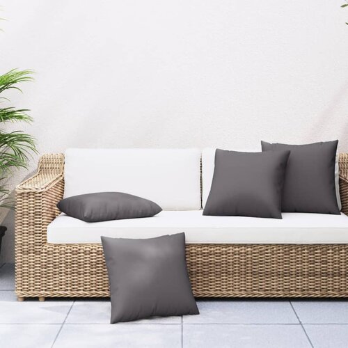 VidaXL Jastuci za sofu 4 kom antracit 50 x 50 cm od tkanine Slike