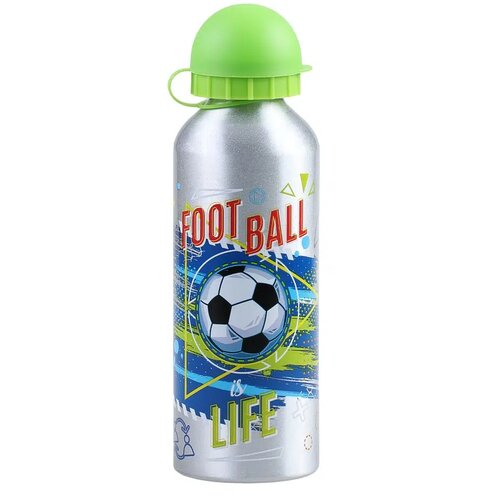 Play Alu Flowy, flašica za vodu, aluminijumska, Football, 500ml Cene