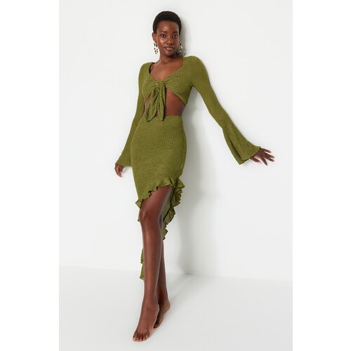 Trendyol Two-Piece Set - Green - Fitted Cene