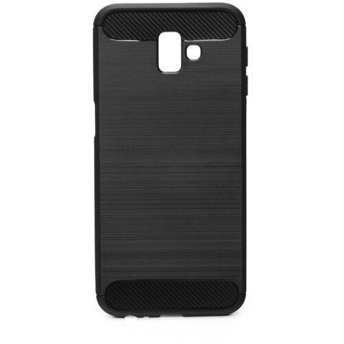  Gumijasti / gel etui Carbon za Samsung Galaxy J6+ (2018) - črni Cene