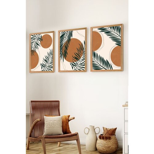 Wallity Set uramljenih MDF slika Myk3009-3, 3 Dela Cene