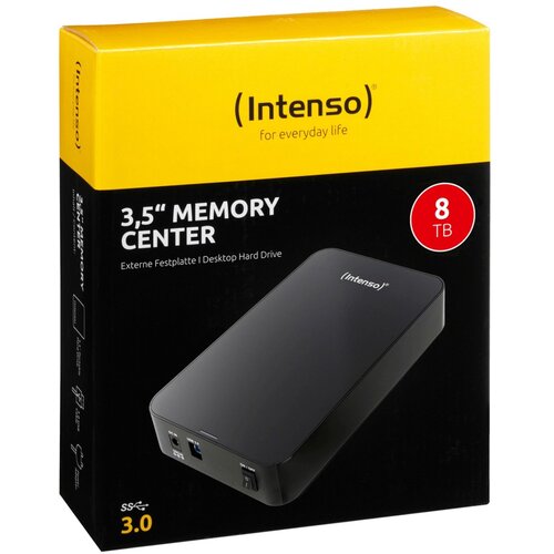 Intenso Eksterni HDD 3.5", kapacitet 8TB, USB 3.0, crna boja - HDD3.0-8TB/Memory-center Cene