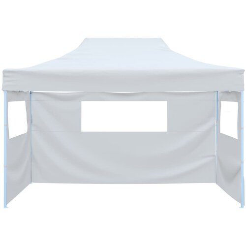  Sklopivi &amp;scaron;ator za zabave s 3 bočna zida 291x413x315 cm bijeli Slike