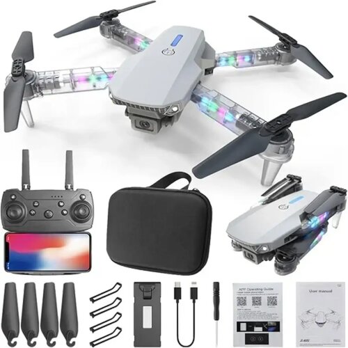  Dron E88 Pro Max sa dve 1080P kamere i RGB svetlom Cene