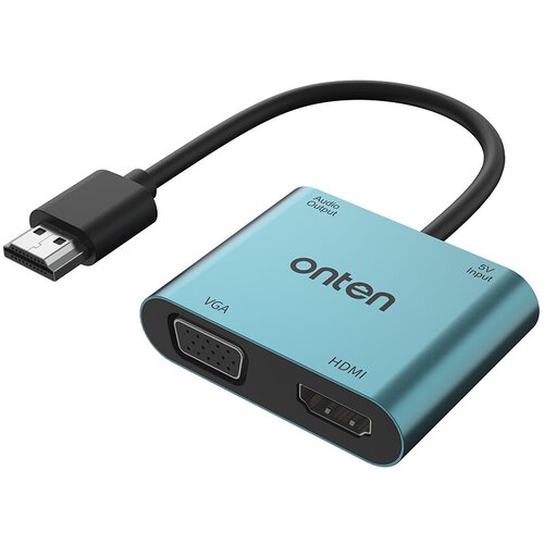 Onten Adapter OTN-5166HV, 4u1, HDMI, VGA, USB Type-C, 3.5 mm, 17 cm Cene