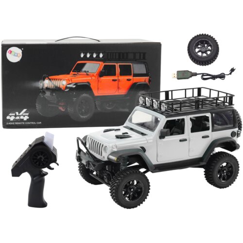  Terenski auto na daljinsko upravljanje s magnetskim motorom 4x4 - sivi Cene