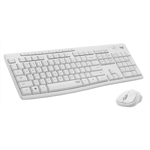 Logitech MK295 Silent Wireless Combo US tastatura + miš bela Cene