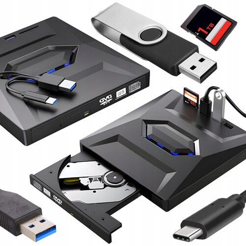  5u1 prijenosni vanjski CD i DVD uređaj 2 MB pisač USB 3.0 SD TF čitač Cijene