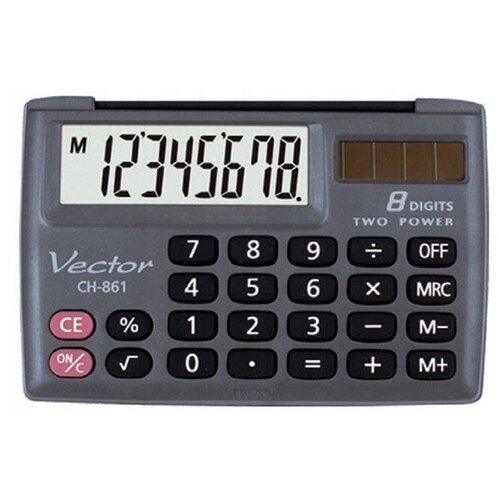 VECTOR KAV CH-861 pocket calculator, 8 digits, 87 x 58 mm, black Cijene