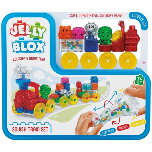 Goliath kocke Jelly Blox Squish Train Set 30 kos Slike