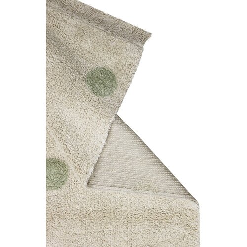 Lorena Canals Bombažna preproga Hippy Dots - Natural, olive Slike