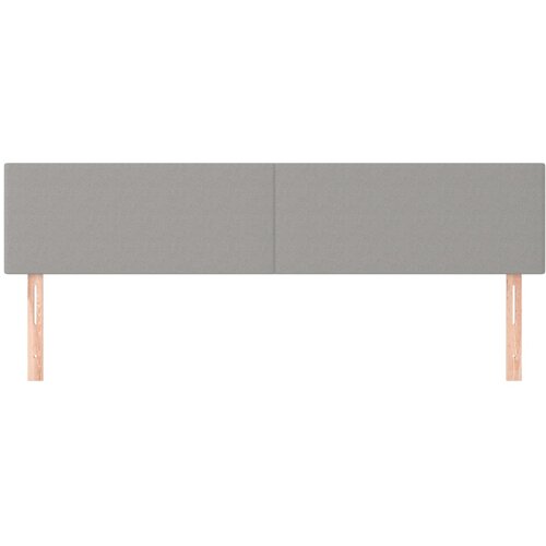  Uzglavlja svjetlosiva 200x5x78/88 cm od tkanine Slike