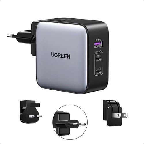 Ugreen potovalni polnilnik Nexode, 65W, USB-A + USB-C 90409 Slike