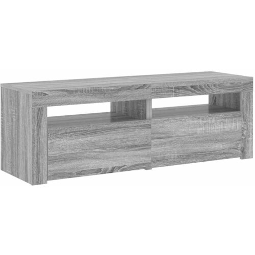  ormarić s LED svjetlima boja hrasta sonome 120 x 35 x 40 cm Slike