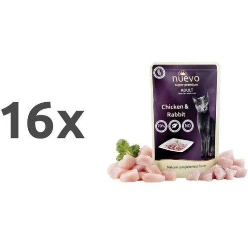 Nuevo Adult - pi&scaron;čanec in zajec - 85 g 16 x 85 g Cene