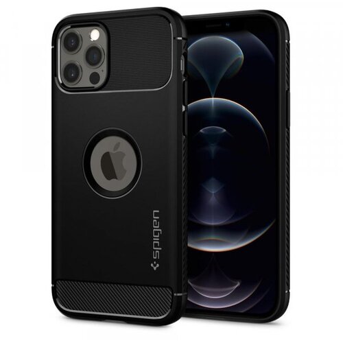 Spigen Rugged Armor silikonski ovitek za iPhone 12 / 12 Pro Slike
