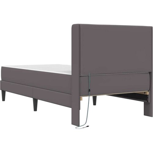  Okvir kreveta s madracem Siva 90 x 200 cm Umjetna koža Slike