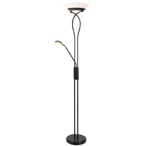 Rabalux gamma podna lampa sa čitačem,1*230W,1*40W,mat crna Slike