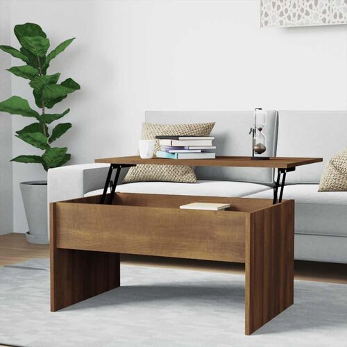  Stolić za kavu Smeđa hrasta 80x50,5x41,5 cm konstruirano drvo Cijene
