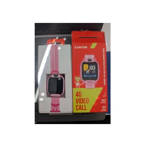 Canyon dečiji pametni sat jondy KW-44, roze outlet Slike