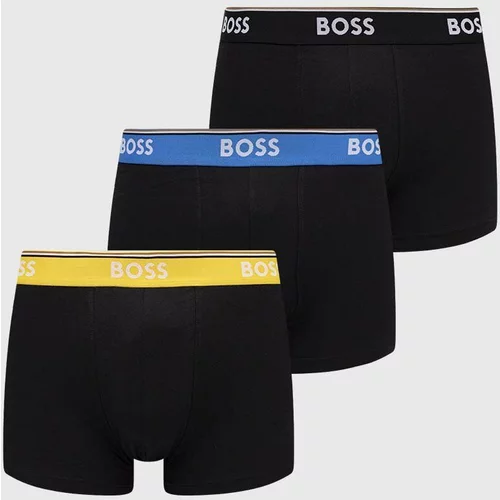 Boss Boksarice 3-pack moški, črna barva