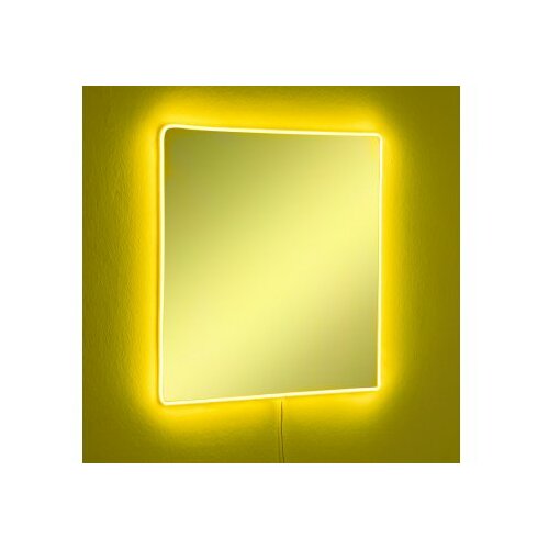 HANAH HOME ogledalo sa led osvetljenjem square 50x50 cm yellow Cene