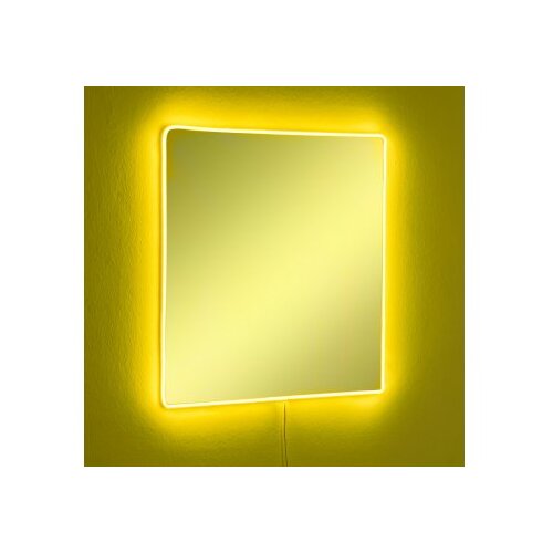 Hanah home ogledalo sa led osvetljenjem square 50x50 cm yellow Cene