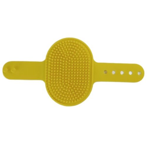 INF (2-Pack) Rumena silikonska krtača za kopanje hišnih ljubljenčkov - Nežno masiranje, (5000124264) Cene
