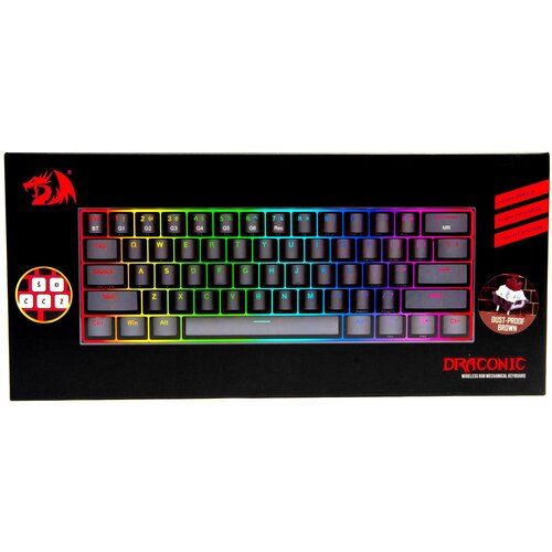 Redragon draconic K530 rgb mehanska tipkovnica s &amp;scaron;umniki Slike