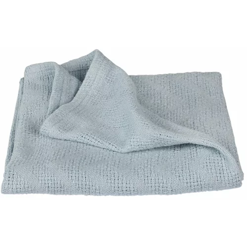 Roba Plava pletena deka za bebe od organskog pamuka 80x80 cm Lil Planet –