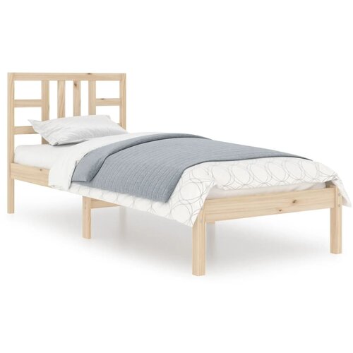 VidaXL Posteljni okvir iz trdnega lesa 90x200 cm, (20647865) Slike