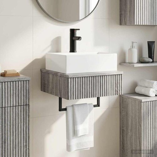  Zidni sudoper Siva Sonoma 40 x 41 x 39 cm Konstruirano drvo Cijene