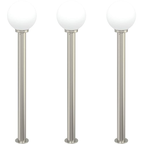 vidaXL Stupić za zidne lampe 3 kom 120 cm od nehrđajućeg čelika IP44 Cene