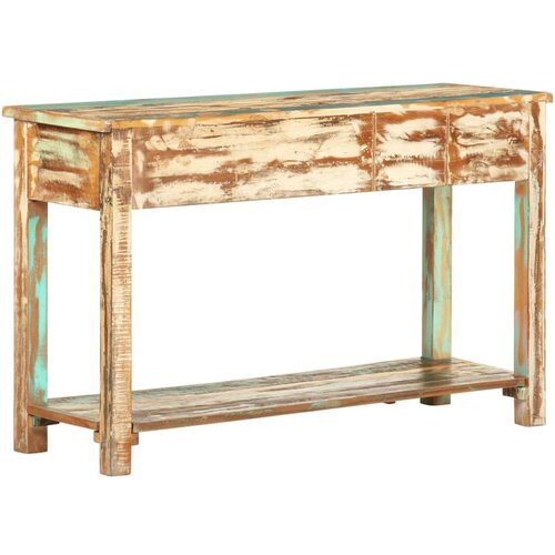  Konzolni stol od masivnog obnovljenog drva 120 x 40 x 75 cm Slike