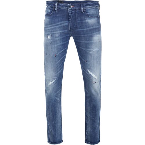 Emporio Armani Kavbojke slim - Modra Slike