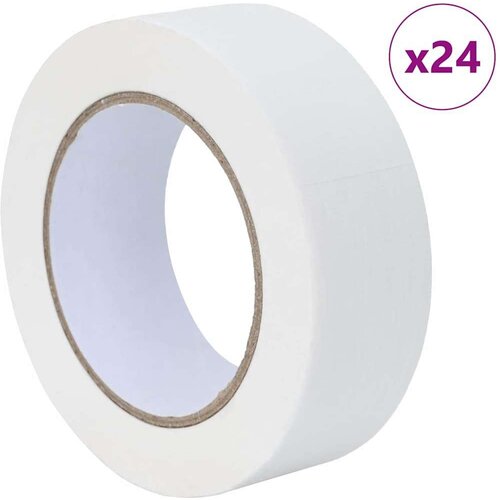 VidaXL Trake za maskiranje slikara 24 pcs Bijelo 38mm x 50m Papir Slike
