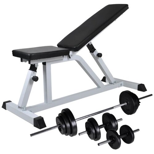  Klupa za vježbanje sa setom utega 30 5 kg Cene