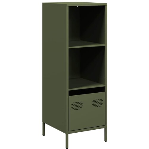 Maison Chic Visoka omara - Komoda - Predalnik olivno zelena 35x39x103,5 cm jeklo, (21719115) Cene