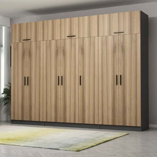 Hanah home kale - 5295 walnutanthracite wardrobe Cene