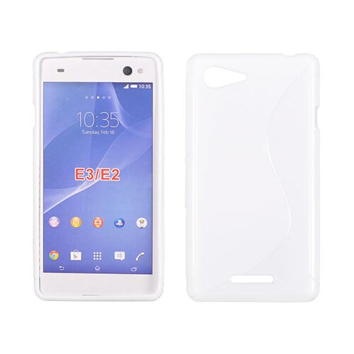  S silikonski ovitek sony xperia E3 prozoren Slike