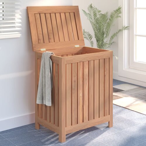 VidaXL Ko&amp;scaron;ara za rublje 50 x 35 x 60 cm od masivne tikovine Slike