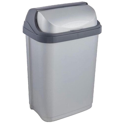Keeeper Kovčki in &amp;scaron;katle za shranjevanje Poubelle de cuisine Rasmus 10 litres argent&amp;eacute;e Srebrna Slike