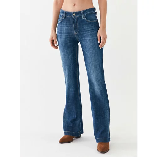 Guess Jeans hlače W3YA59 D4PM6 Modra Bootcut Fit
