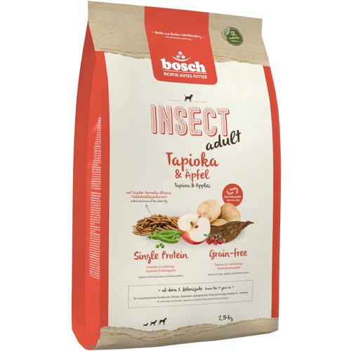 Bosch HPC Adult z insekti, jabolki in tapioko - 2,5 kg Cene