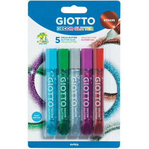  LJEPILO GLITTER 10,5MLX5BOJA GIOTTO STRASS FILA 5452 BLISTER Cene