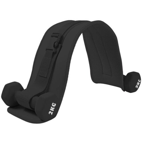 INF Neoprenski oblazinjen pas za hip thrust z ročnimi utežmi, 70cm x 14cm Black, (5000336144) Slike