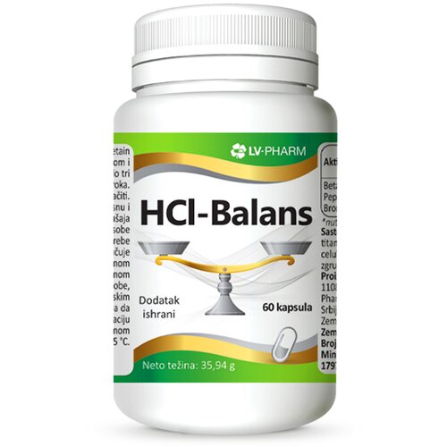 LV-PHARM HCI Formula za balans želudačne kiseline, 60 kapsula Cene