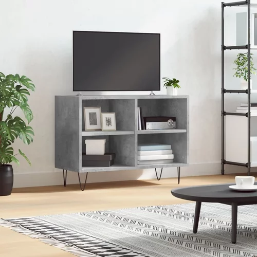 TV ormarić siva boja betona 69,5x30x50 cm konstruirano drvo